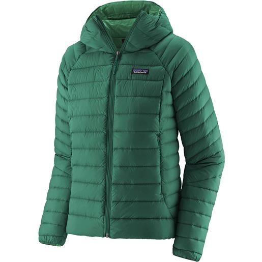 Patagonia - piumino caldo - w's down sweater hoody conifer green per donne - taglia xs, s, m, l - verde