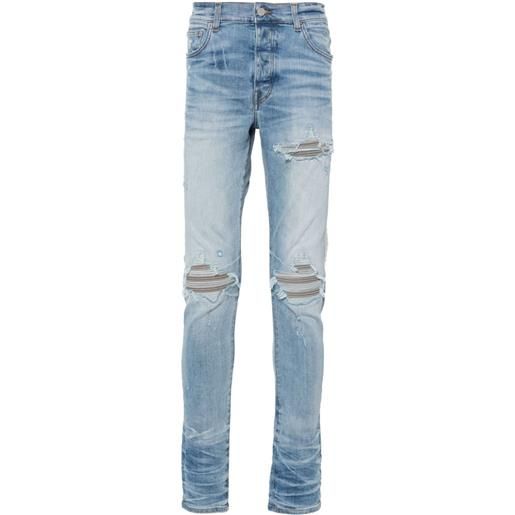 AMIRI jeans mx1 dritti con vita media - blu
