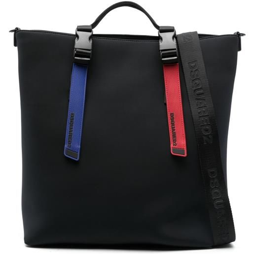 Dsquared2 borsa tote con logo - nero