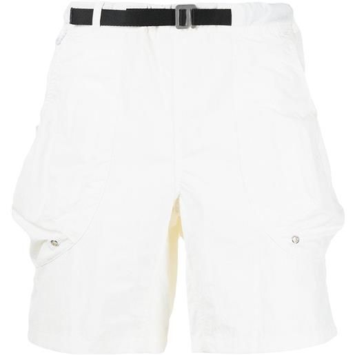 John Elliott shorts in stile safari con cintura - bianco