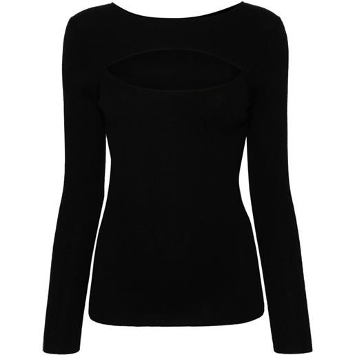 Allude maglione con cut-out - nero