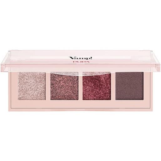 Pupa vamp!Palette 4 ombretti 003 pinkish bronze palette finish naturali e intensi 5,2 gr polvere compatta