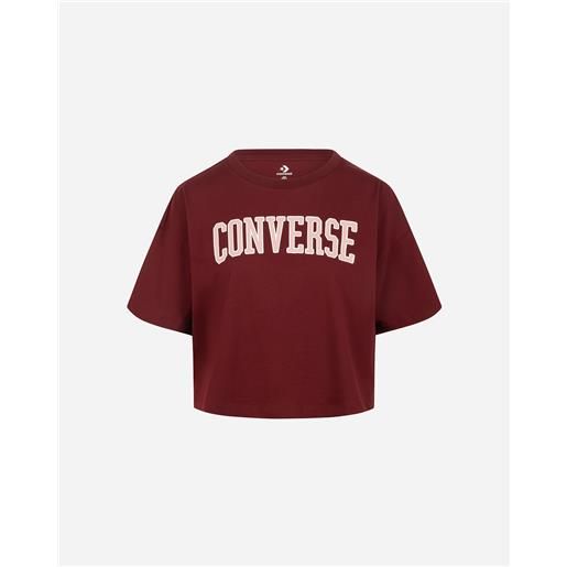 Converse collegiate loose crop w - t-shirt - donna