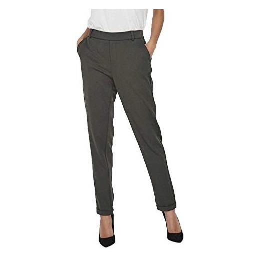Vero Moda vmmaya mr loose solid pant noos, pantaloni donna, grigio (light grey melange), l / 34l