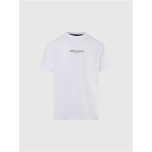 North Sails - t-shirt con stampa heritage, white