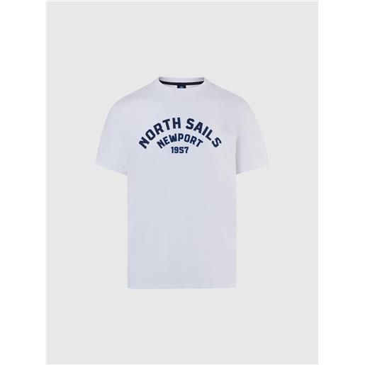 North Sails - t-shirt con stampa newport, white