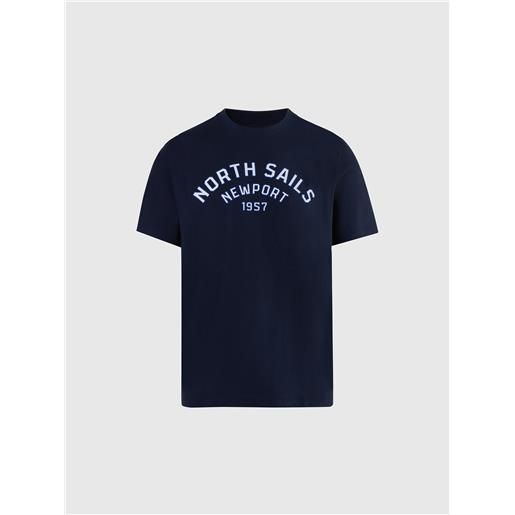 North Sails - t-shirt con stampa newport, navy blue