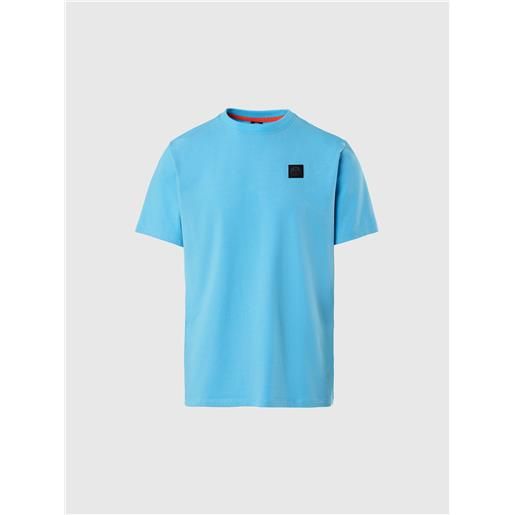 North Sails - t-shirt con patch north tech, azzurro