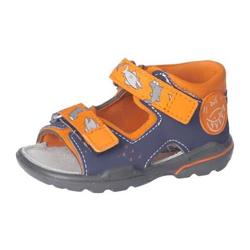 RICOSTA sandali per ragazzi franky, prime scarpe da corsa per bambini, larghezza: media, lavabili, rosso cobalto 350, 22 eu