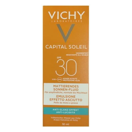 Vichy ideal soleil emulsione anti-lucidità effetto asciutto spf 30 50 ml