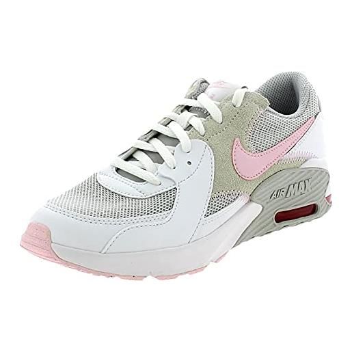 Nike air max excee, scarpe da passeggio unisex-bambini e ragazzi, white elemental pink med soft pink white, 26 eu