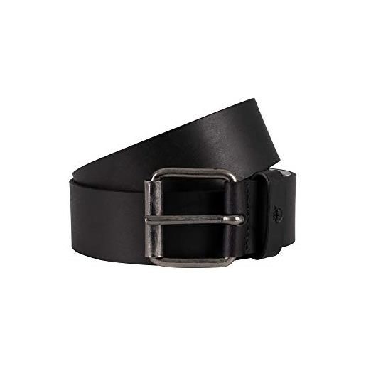 Timberland leather man belt cintura, black, l uomo