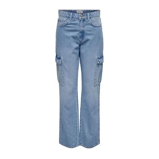 Only Onlemily Stretch HW STR Ank DNM Noos Pantaloni Jeans Donna
