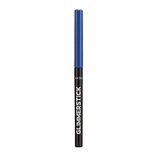 AVON formula avon glimmerstick eyeliner azure blue, tug free, soft-glide per colori audaci, intensi e impermeabili