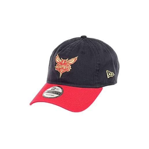 New Era york knicks nba team navy red 9twenty unstructured strapback cap - one-size