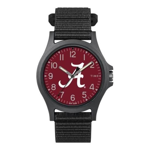 Timex orologio collegiate pride 40mm da uomo, alabama crimson tide