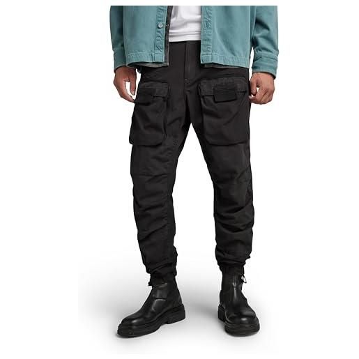 G-STAR RAW men's 3d regular tapered cargo pants, nero (dk black gd d19756-d385-b564), 33w / 32l