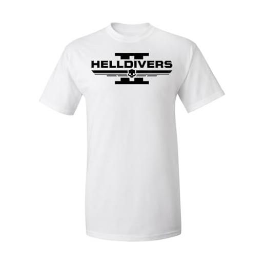 ZIENIUS helldivers logo art t-shirt per uomo donna unisex manica corta medium