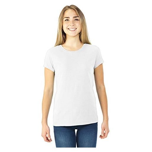 Fruit of the loom marchio modello t-shirt fr lady valueweigh/home shop italia (bianco, 2xl)