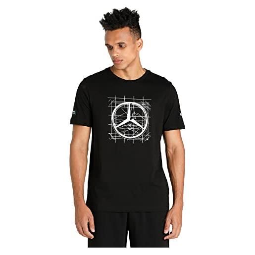 PUMA uomo tops t-shirt con logo mercedes f1 uomo m black