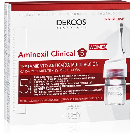 VICHY dercos - aminexil trattamento anticaduta donna 12 fiale 12x6ml