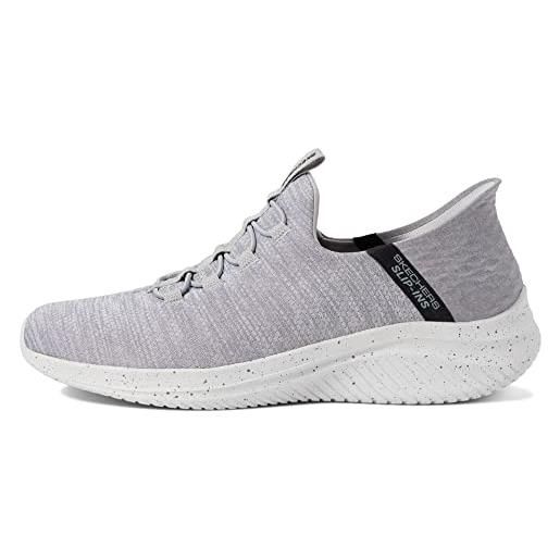 Skechers ultra flex 3.0 right away, sneaker uomo, gray mesh trim, 45.5 eu