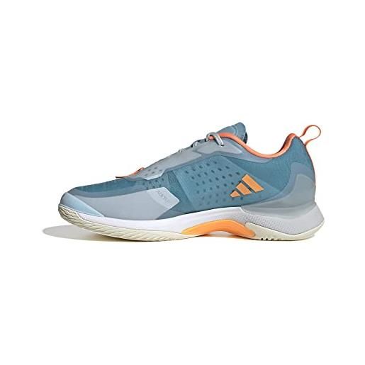 Adidas avacourt, sneaker donna, preloved blue/ftwr white/screaming orange, 40 2/3 eu