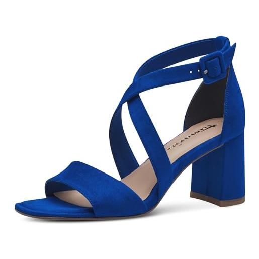 Tamaris donna 1-28310-42, sandali con tacco, blu reale, 36 eu