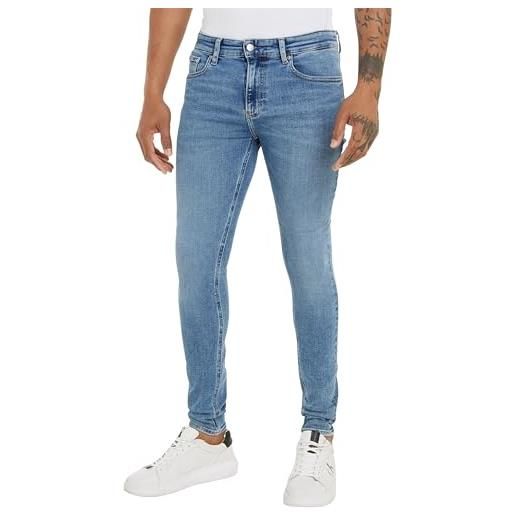 Calvin Klein Jeans men's super skinny pants, denim medium, 33w / 34l