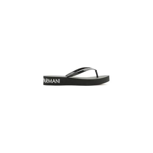 Emporio Armani shoes, flip flop, infradito donna, nero (black, sistema taglie calzature eu, adulto, numero, media, 35)