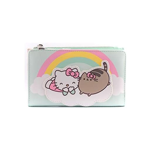Loungefly x pusheen hello kitty cloud lounging flap wallet - fashion kawaii cute wallets