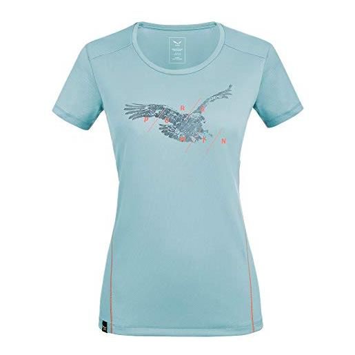 Salewa sporty graphic t-shirt, donna, ocean, 48/42