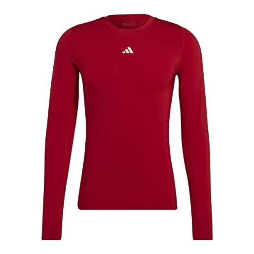 adidas uomo t-shirt (long sleeve) tf ls tee m, team power red 2, hp0639, 3xl