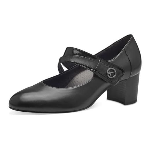 Tamaris 8-84401-42, scarpe décolleté donna, nero nappa, 42 eu