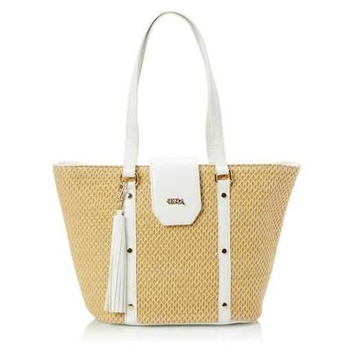 ZITHA, shopper bag donna, bianco beige