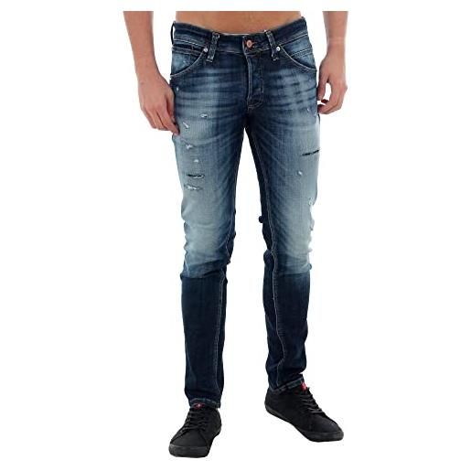 Jack & jones jeans da uomo jjiglenn jjfox jj 176 slim fit blu denim blau (blue denim blue denim) 31w x 34l
