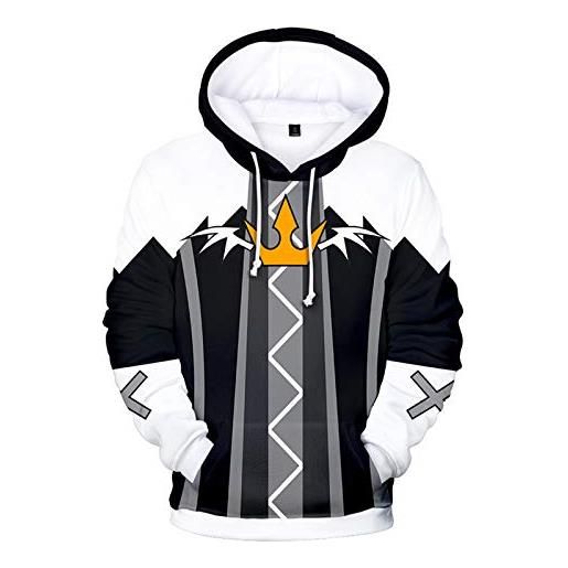 YTQQ-kingdom hearts-3d print jacket men hip hop hoodies, long sleeves casual anime boys/girls sweatshirt, kangaroo pocket hoodie-xxxl