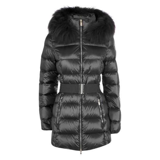 YES ZEE giubbotto giubbino giacca cappotto logo donna cappuccio zip o041o100 taglia l colore principale nero
