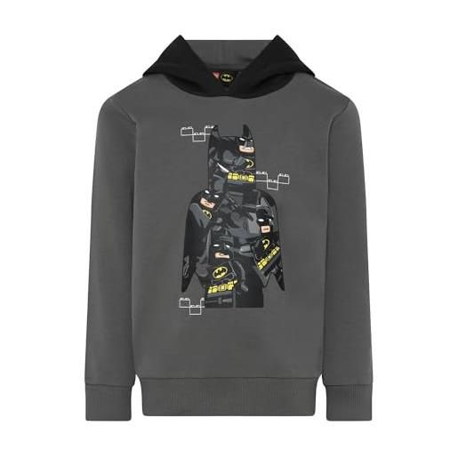 LEGO batman sweatshirt jungen mit kaputze-100% baumwolle-lwstorm 614 maglia di tuta, 926, normal bambino