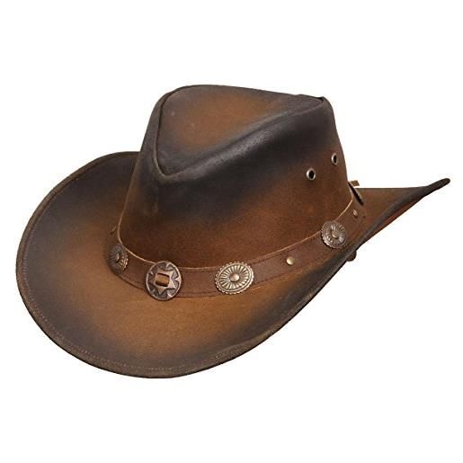 Scippis reebok: - it is Scippis tombstone cappello in pelle cappello da cowboy da uomo, marrone, l