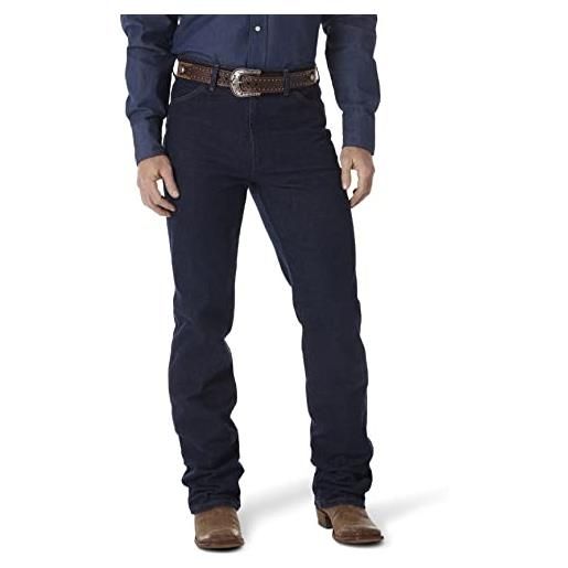 Wrangler men's western traditional boot cut slim jean, navy stretch, 36x36