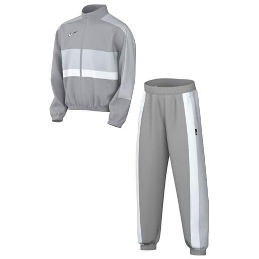 Nike unisex kids tuta k nk df acd trk suit w gx, wolf grey/pure platinum/white/white, fn8391-012, m