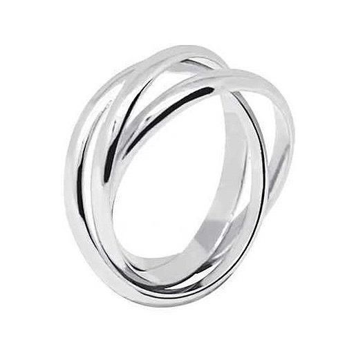Boccadamo anello fedina da donna collezione tris. Modello in argento con superficie sabbiata centrale di spessore mm 3,90 e misura 10. La referenza è fd015-10