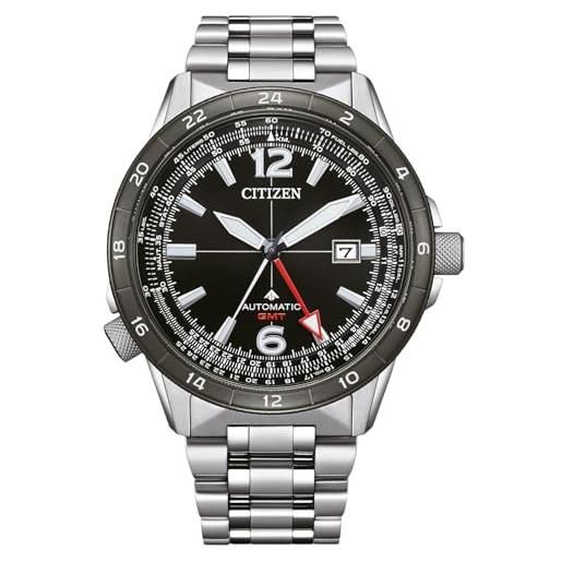 Citizen promaster air gmt nb6046-59e - orologio automatico da uomo con quadrante nero