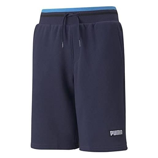 PUMA alpha shorts tr b pantaloncini, blu, 14 anni bambina