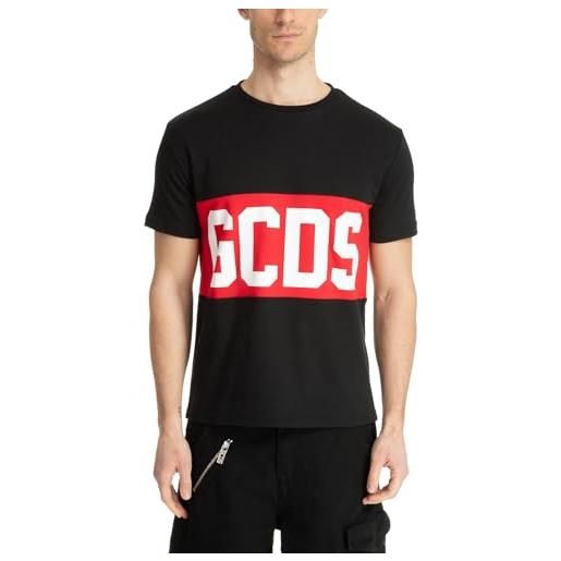 GCDS logo band t-shirt uomo black s