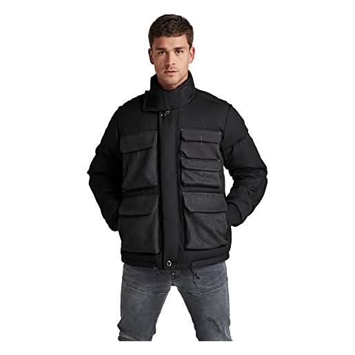 G-STAR RAW men's field puffer jacket pm, nero (dk black d20115-c897-6484), m