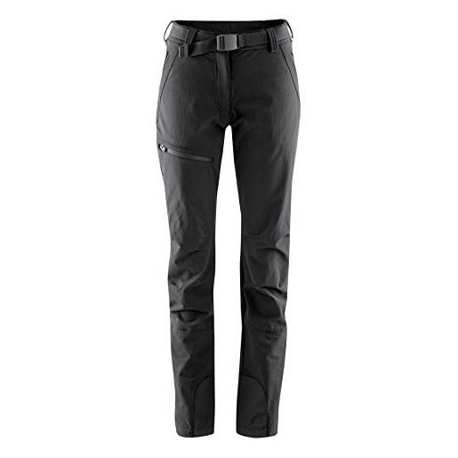 Maier sports lana - pantaloni funzionali da donna, donna, 236003, nero (black), 46