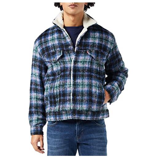 Levi's vintage fit sherpa trucker, giacca di jeans uomo, nico tofu, xxl