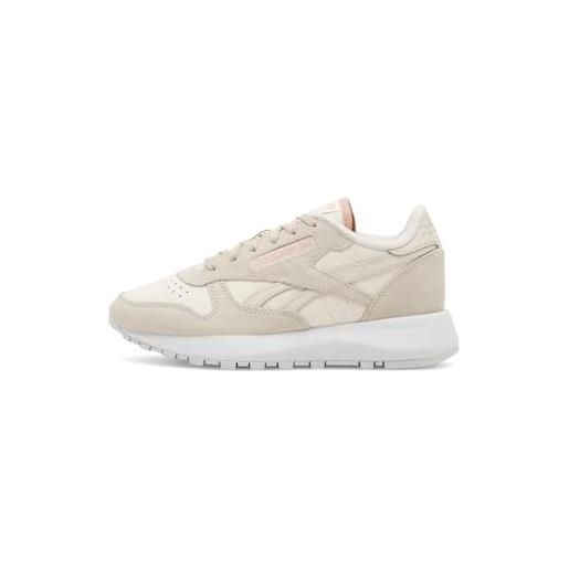 Reebok classic leather sp, sneaker donna, ftwwht/ftwwht/purgry, 40 eu